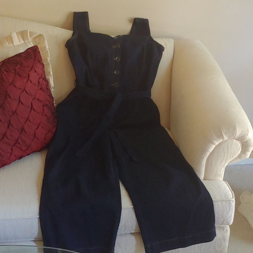 Cropped Denim Jumper